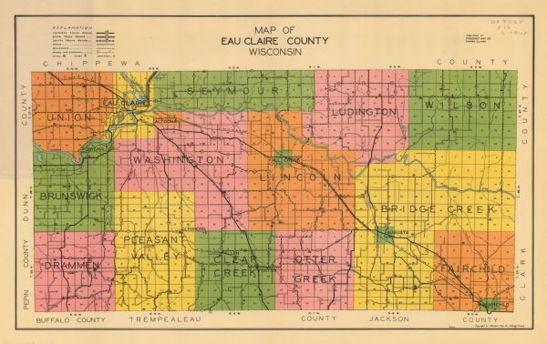 EauClaireCo Township Map