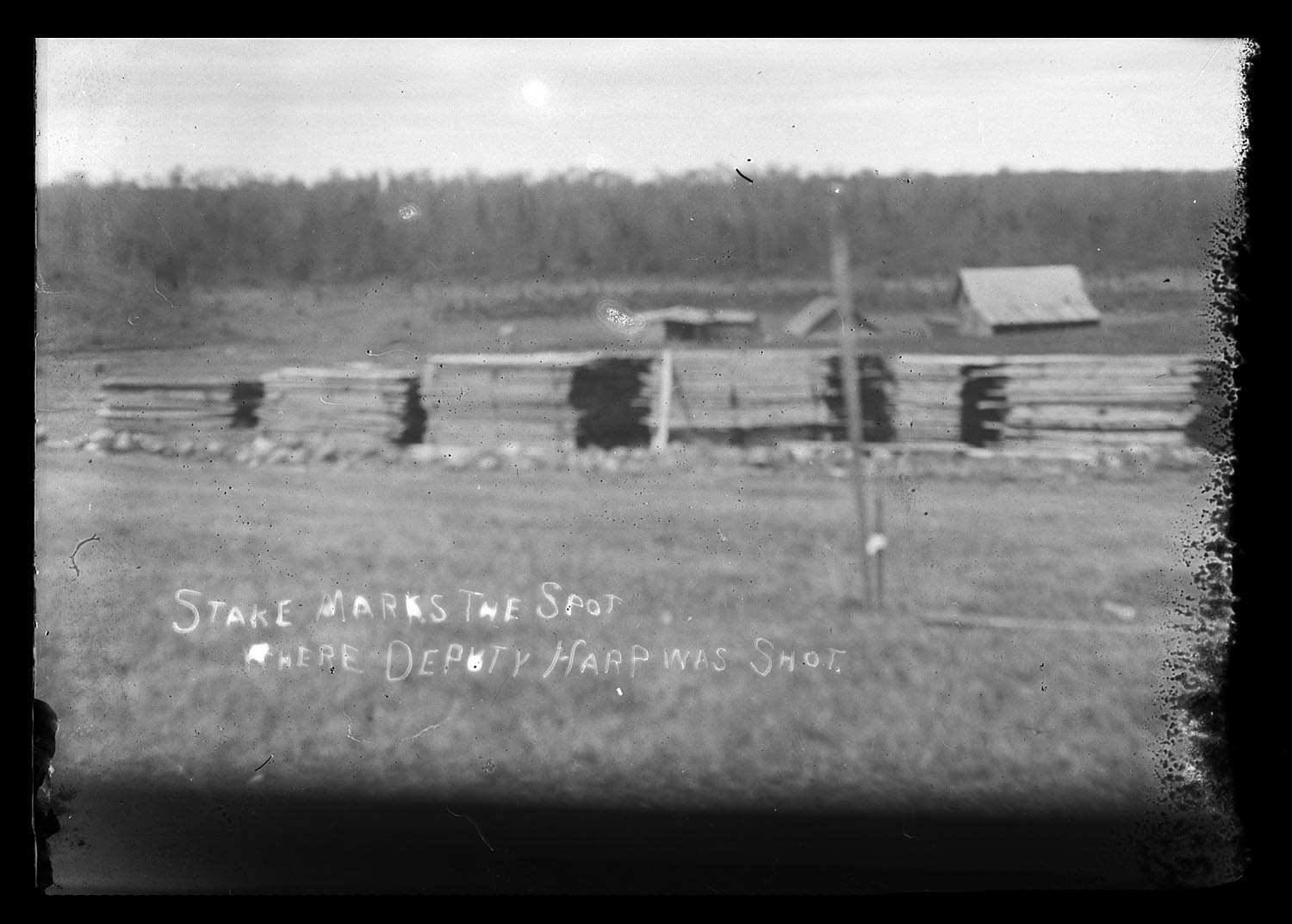 Lumber Stack where Oscar Harp died