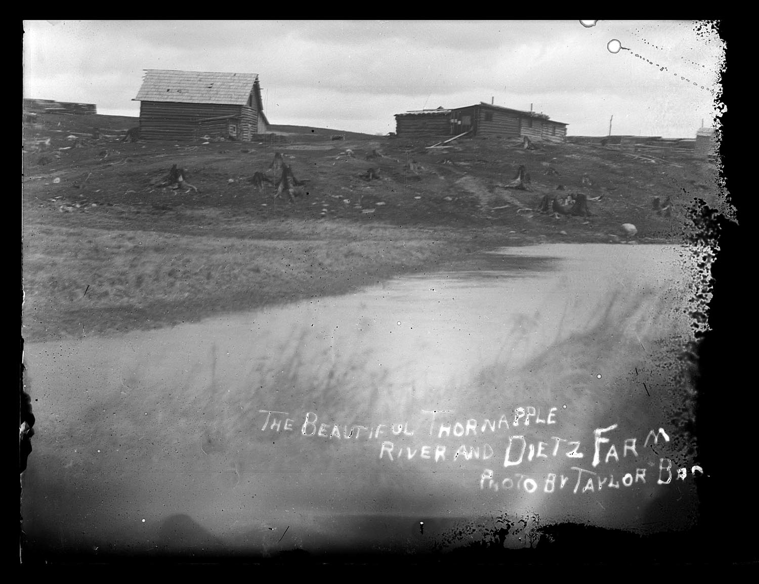 Thornapple River with Deitz Homestead behind