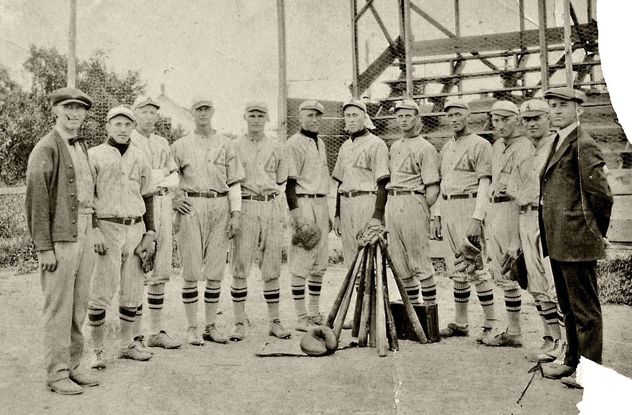 1920s Aniwa, Shawano County, Wisconsin Town Baseball Team